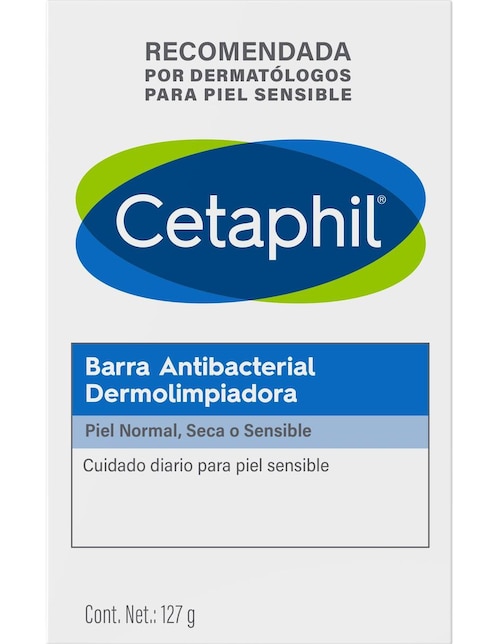 Limpiador facial Barra Antibacterial Cetaphil recomendado para hidratar