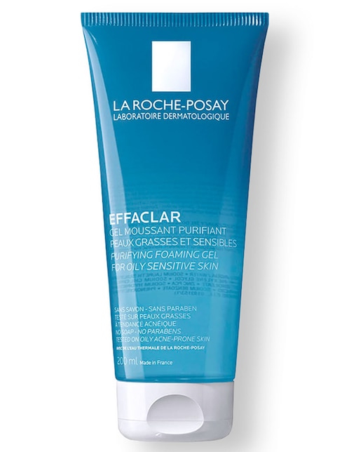 Limpiador facial Gel Moussant Purifiant La Roche Posay Effaclar recomendado para purificar