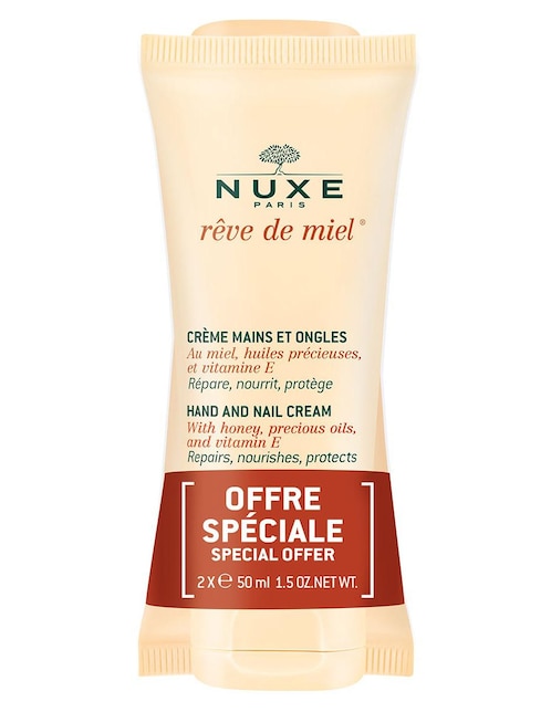 Crema para manos recomendada para hidratar día y noche Nuxe Rêve De Miel para todo tipo piel