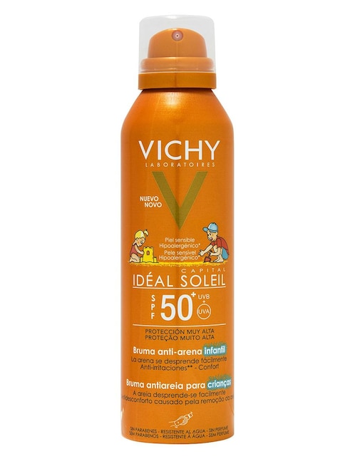 Protector solar FPS 50+ Anti sand spray kids Vichy Capital Soleil 200 ml