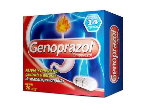 Imagen de producto Cápsulas para malestar estomacal Genoprazol
