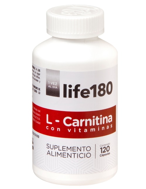L-Carnitina con vitaminas Life 180 120 cápsulas