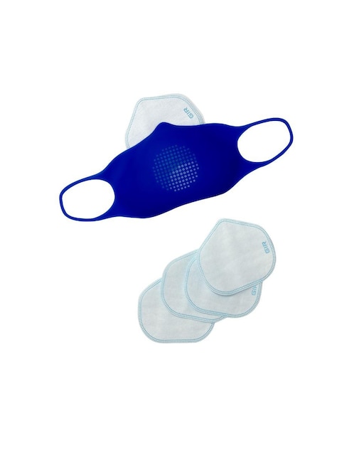 CUBREBOCAS AZUL SILICÓN 5 FILTROS