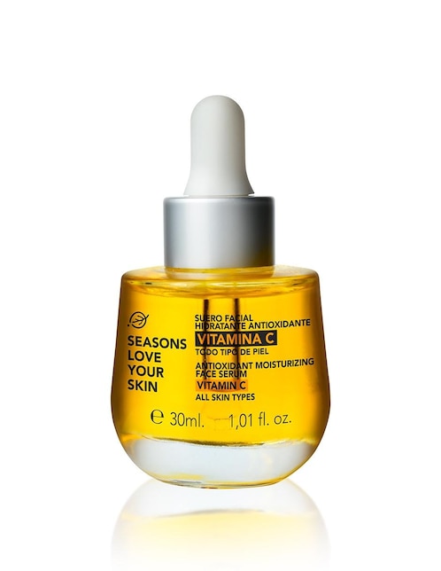 Sérum hidratante facial Antioxidante Vitamina C Seasons Love Your Skin de piel seca