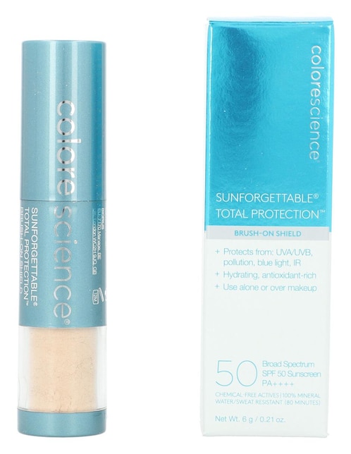 Brocha con protector solar mineral en polvo SPF50 Colorescience Sunforgettable Brush Medium 6 g