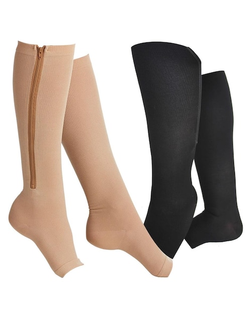 Set 2 pares de calcetas de compresión con cierre Bellati unisex