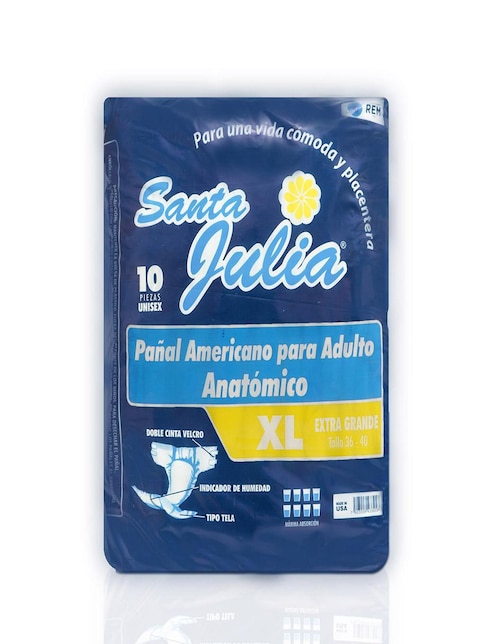 Set pañales para adulto Santa Julia 80 piezas