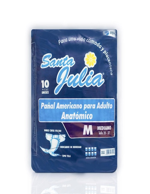 Set pañales para adulto Santa Julia 80 piezas