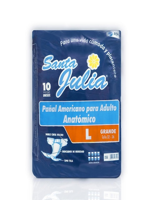 Set pañales para adulto Santa Julia 80 piezas
