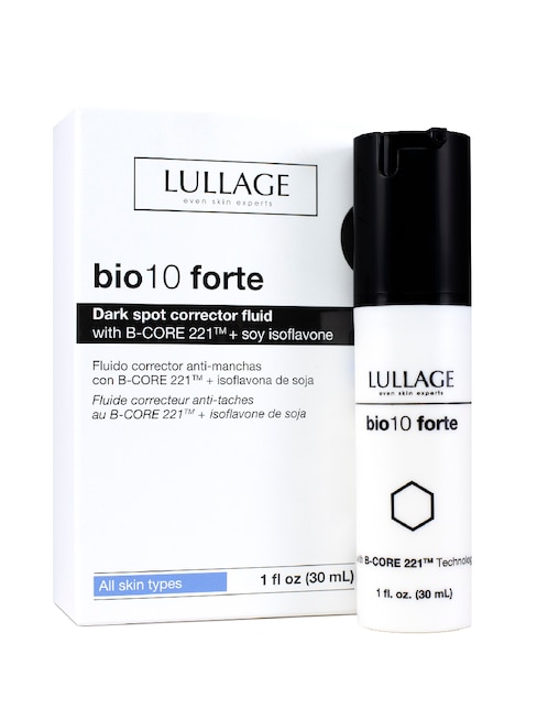 Kit crema anti-manchas facial para todo tipo de piel Lullage Bio10 forte 30ml + cosmetiquera