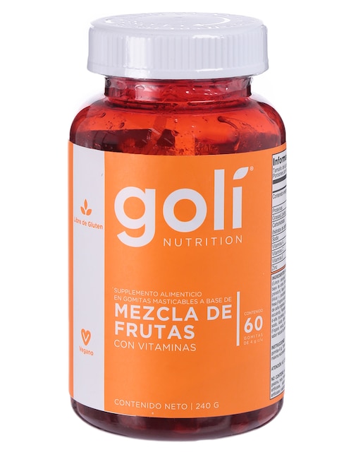 Mezcla de frutas vitamina A Goli gomitas