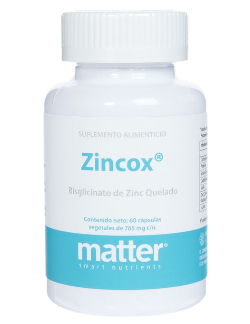 Zincox mineral Matter cápsulas