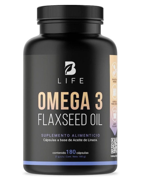 Suplemento Alimenticio B Life Omega 3 aceite de Linaza