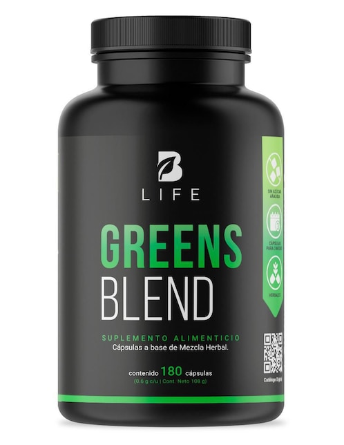 Suplemento Alimenticio B Life Greens Blend Espirulina Moringa
