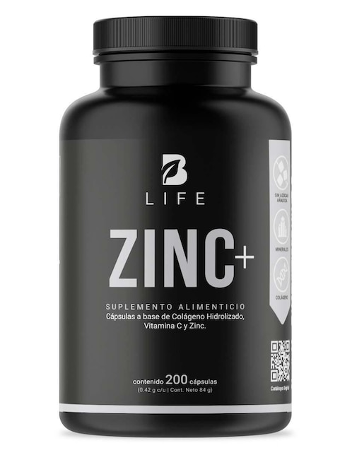 Suplemento Alimenticio B Life Zinc con Colágeno