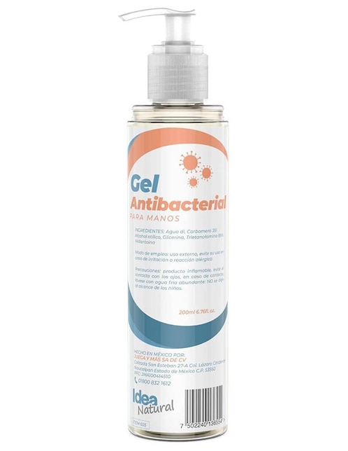 Gel antibacterial Idea Natura 200 ml