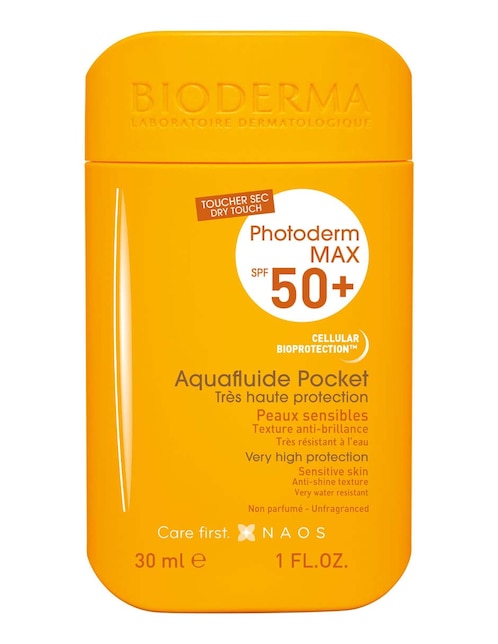 Protector solar FPS 50+ Photoderm Max Bioderma Aquafluide Pocket 30 ml