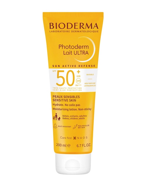 Protector solar FPS 50+ Photoderm Lait Ultra Bioderma Defense 200 ml