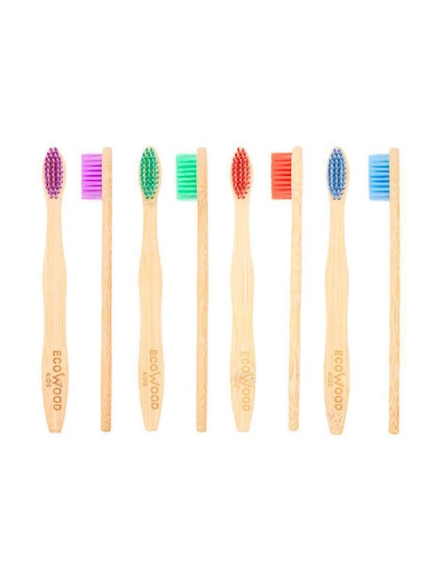 Set de cepillos de dientes Ecowood infantil