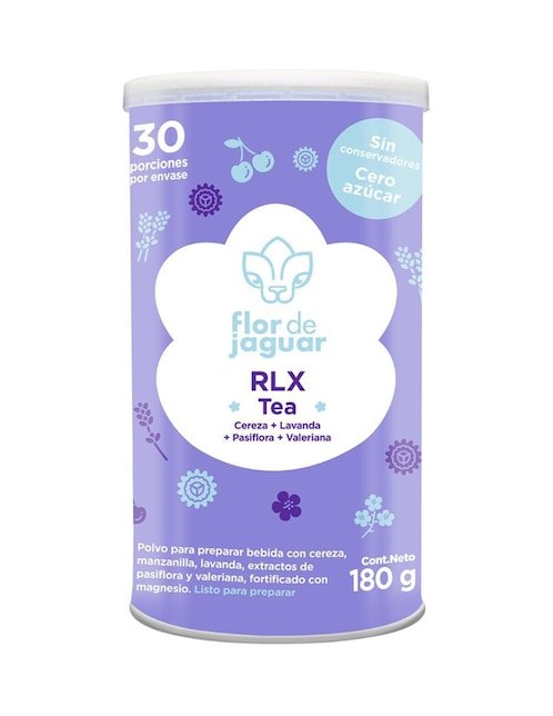 Cápsulas de té de cereza Flor De Jaguar Rlx Tea 180 g