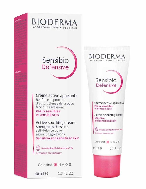 Crema para rostro Sensibio Defensive 40 ml Bioderma recomendado para regenerar