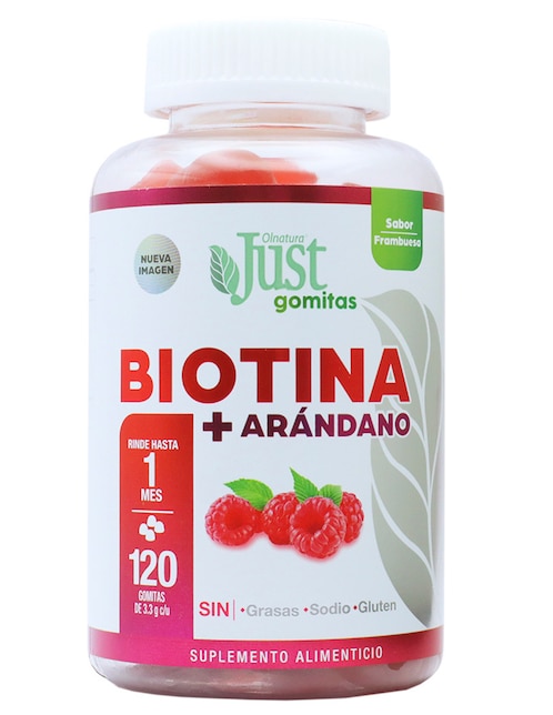 Just Gomitas Olnatura con biotina sabor arándano