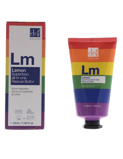 Crema para rostro y cuerpo Lemon Superfood All-in-One Rescue Butter Apothecary Natural Collection Dr. Botanicals Pride recomendado para reparar