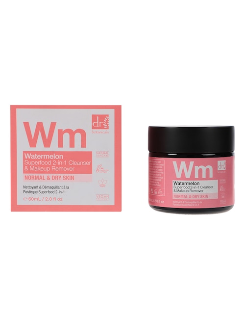 Desmaquillante Watermelon Superfood 2-in-1 Cleanser & Makeup Remover Apothecary Natural Collection 1