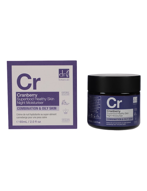 Crema facial recomendada para hidratar de noche Dr. Botanicals Apothecary Natural Collection para piel mixta y grasa