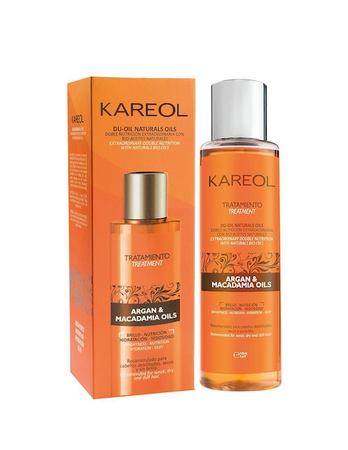 Tratamiento para cabello Argán Y Macadamia hidratante Kareol Aceite de Argán