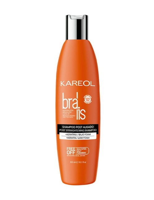 Shampoo anti frizz para cabello Post Alisado Braliss Kareol Braliss