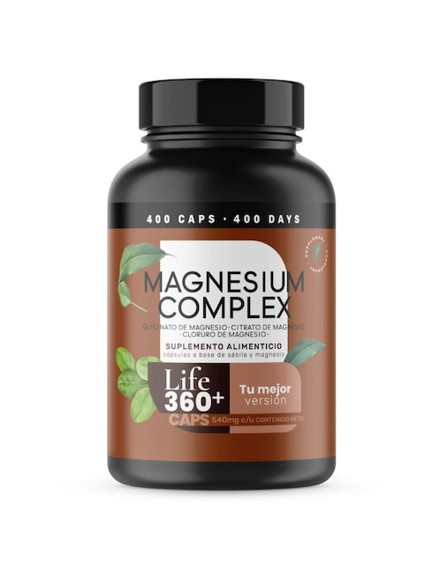 Magnesium Complex Life360+ 400 cápsulas