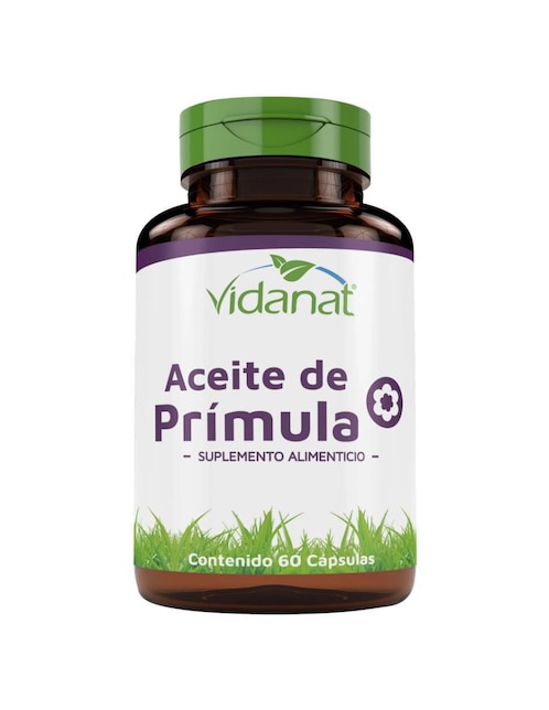 Aceite de primula Vidanat sabor natural de 60 cápsulas