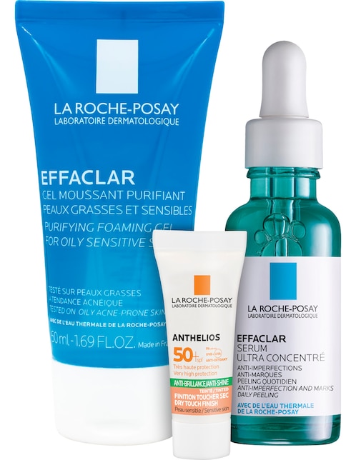 Kit tratamiento facial La Roche Posay Effaclar imperfecciones y anti-marcas de piel mixta y grasa