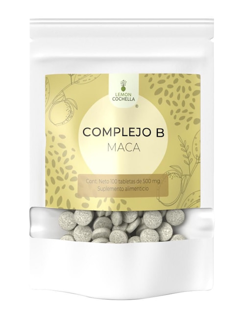 Suplemento alimenticio Maca Comblejo B Lemon Cochella 100 tabletas