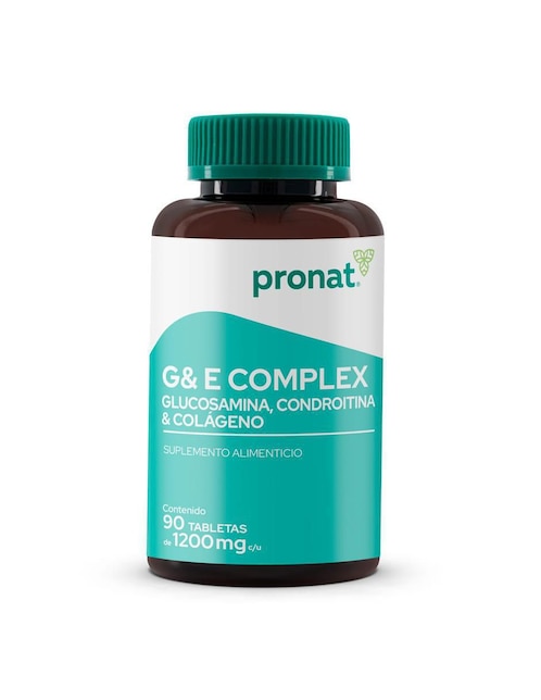 Suplemento G & E Complex Pronat con glucosamina 90 tabletas