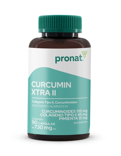 Suplemento Curcumin Xtra 90 cápsulas Pronat 1