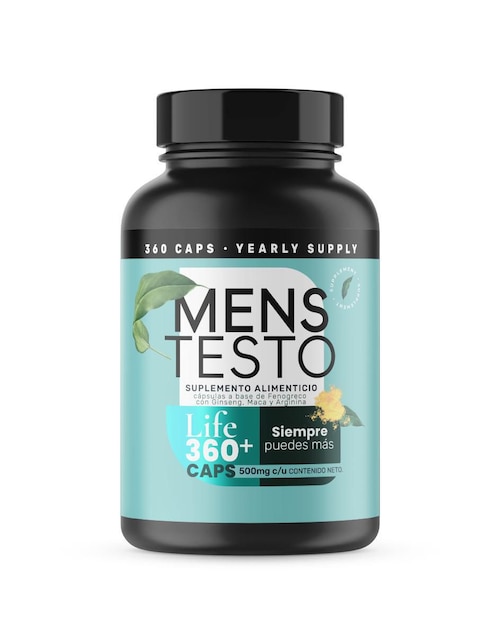 Life360+ Mens Testo vitamina cápsulas para hombre