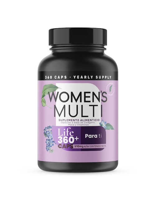 Life360+ Womens Multi vitamina cápsulas para mujer
