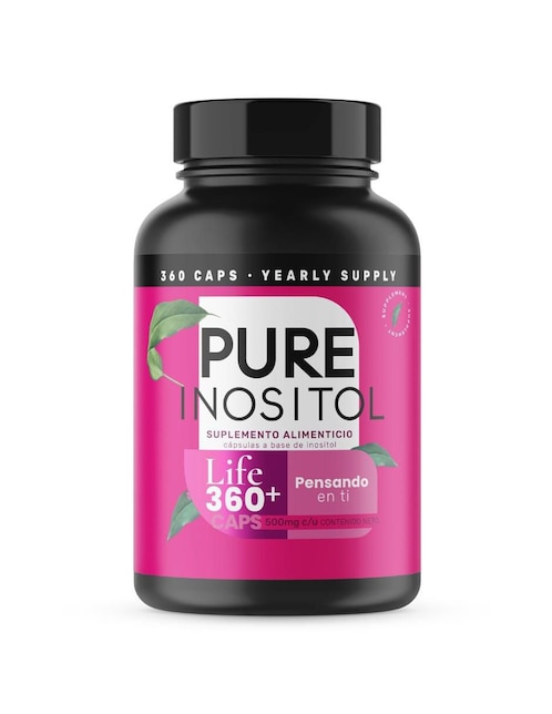 Pure Inositol Life 360+ vitamina cápsulas
