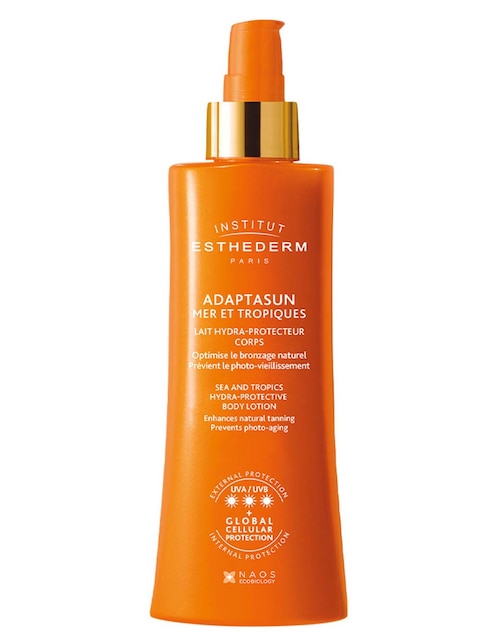 Crema para cuerpo recomendada para prevenir signos de la edad de día Esthederm Adaptasun todo tipo de piel