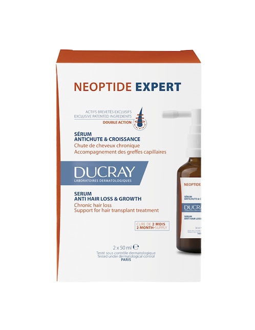 Set tratamiento para cuero cabelludo Ducray Neoptide Expert Suero Para Caída Crónica 2X50 Ml anticaída Ducray Neoptide (Línea Anticaída De Ducray)