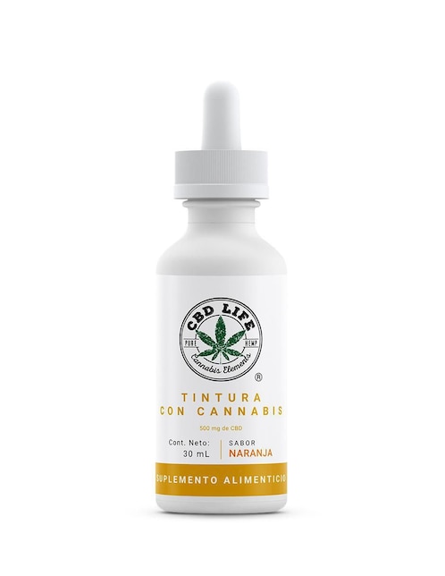 Tintura con Cannabis CBD Life con CBD sabor naranja 30 ml