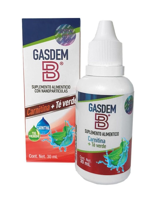 Suplemento alimenticio Gasdem-B carnitina + té verde 30 ml