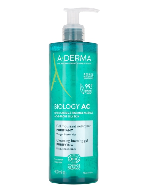 Gel para rostro limpiador Aderma Biology AC