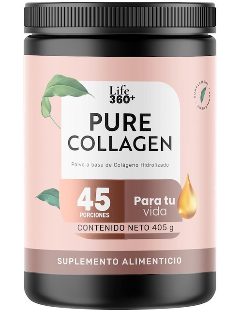 Pure Collage Life 360+ con Colágeno Hidrolizado Con 2 Aminoácidos