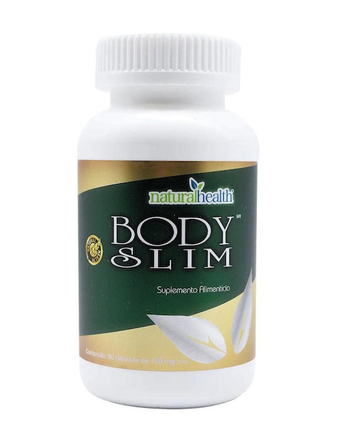 Body slim sello dorado Natural Health con hoja de cardo mariano sabor natural 90 tabletas
