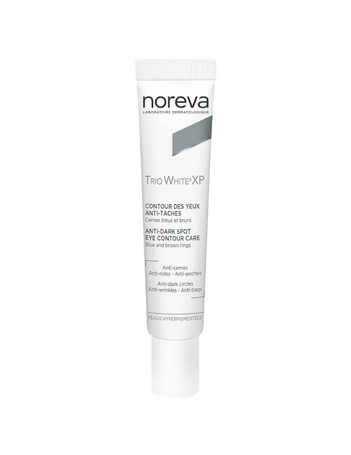 Crema para contorno de ojos recomendada para prevenir la aparición de manchas de día y noche Noreva Trio White Xp para todo tipo piel