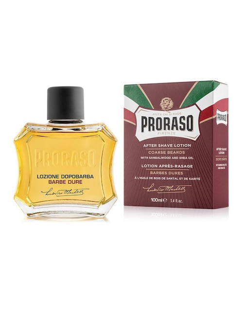 Loción para después de afeitar protección Proraso sándalo y karité
