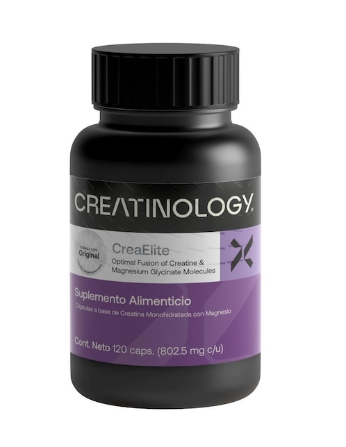 Creatina monohidratada con magnesio Creaelite Creatinology 120 cápsulas